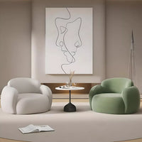 Luxury Minimalist Lounge Sofa – Modern Comfort Single Seater - DSARD