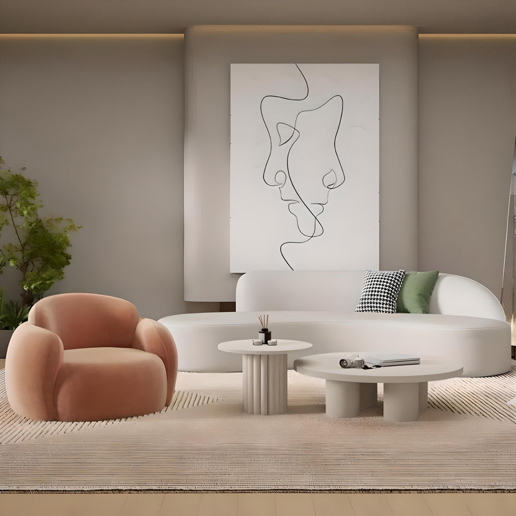 Luxury Minimalist Lounge Sofa – Modern Comfort Single Seater - DSARD