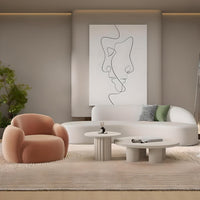 Luxury Minimalist Lounge Sofa – Modern Comfort Single Seater - DSARD