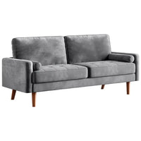 70″ Modern Velvet Love Seat Sofa – 2-Seater Tufted Couch with Pillows - DSARD - DSARD