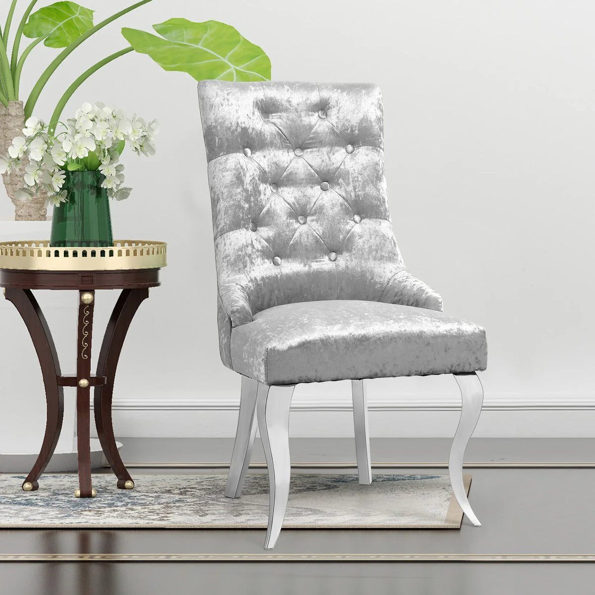 Extra Large Velvet Wingback Dining Chair - DSARD - DSARD