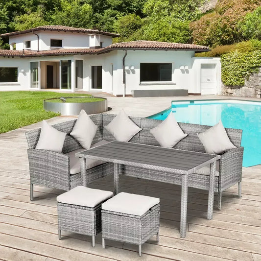 5-Piece Outdoor L-Shaped Sectional Sofa Set - DSARD - DSARD